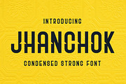 Jhanchok | Condensed Strong Font, a Sans Serif Font by Artiveko (Thumbnail 1 of 4)