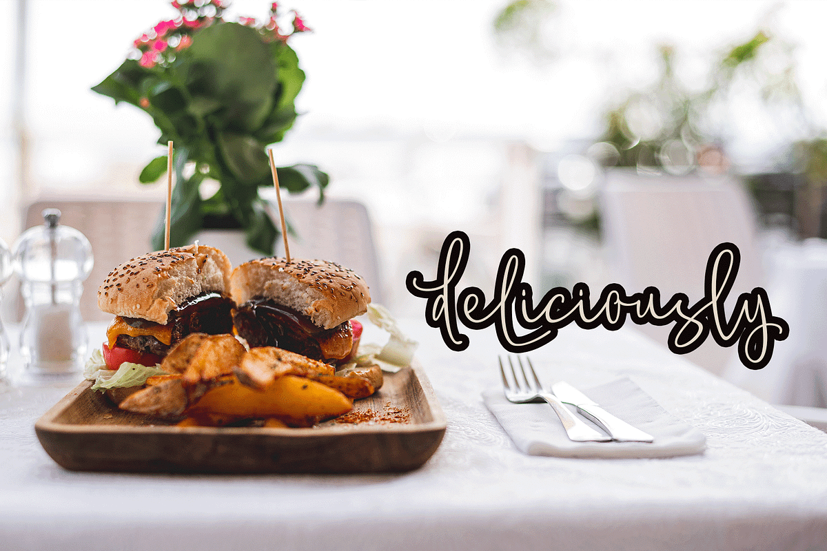 Alledia Script+Bonus, a Script Font by Meutuwah (Photo 5 of 5)