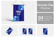 Pennant Flag Mockup, a Packaging Mockup by Hazzpro_Std (Thumbnail 1 of 5)