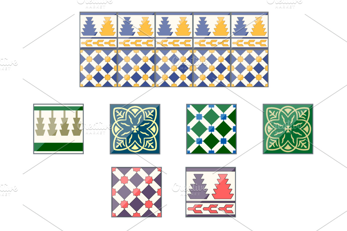 Azulejo Pattern VECTOR. Moroccan, a Pattern Graphic by Natalka Dmitrova art (Photo 16 of 29)