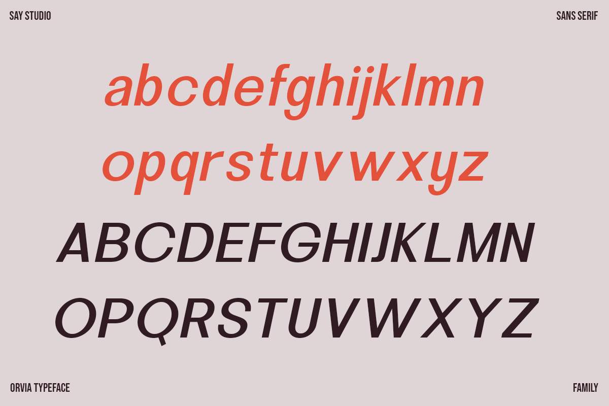Orvia - Family Sans Serif Typeface, a Serif Font by Say Studio (Photo 9 of 12)