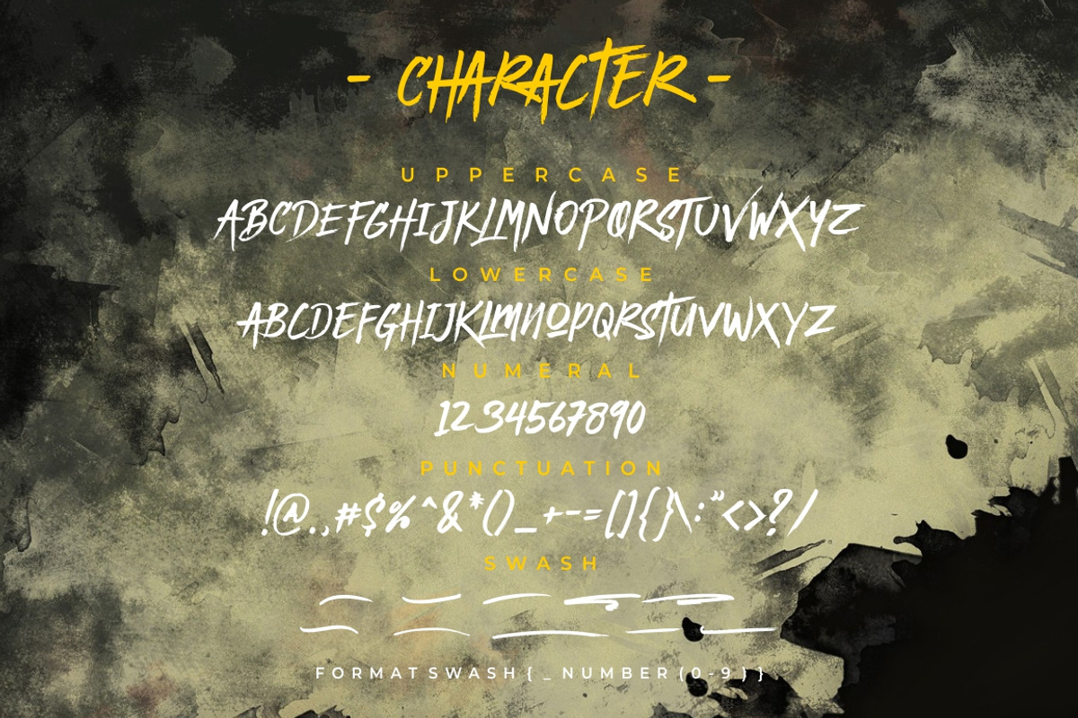 ULTIMATE SLAYER - Handbrush Font preview 7