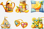Yellow Patchwork Summer Clipart, an Illustration by Black Bird Studio (Thumbnail 3 of 5)