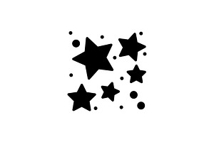 star cluster icon vector. stars