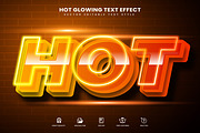 Hot Glowing Red Text Effect, a Layer Style Add-On by Niestart Creation (Thumbnail 1 of 2)