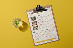 Minimal Dimsum Restaurant Menu