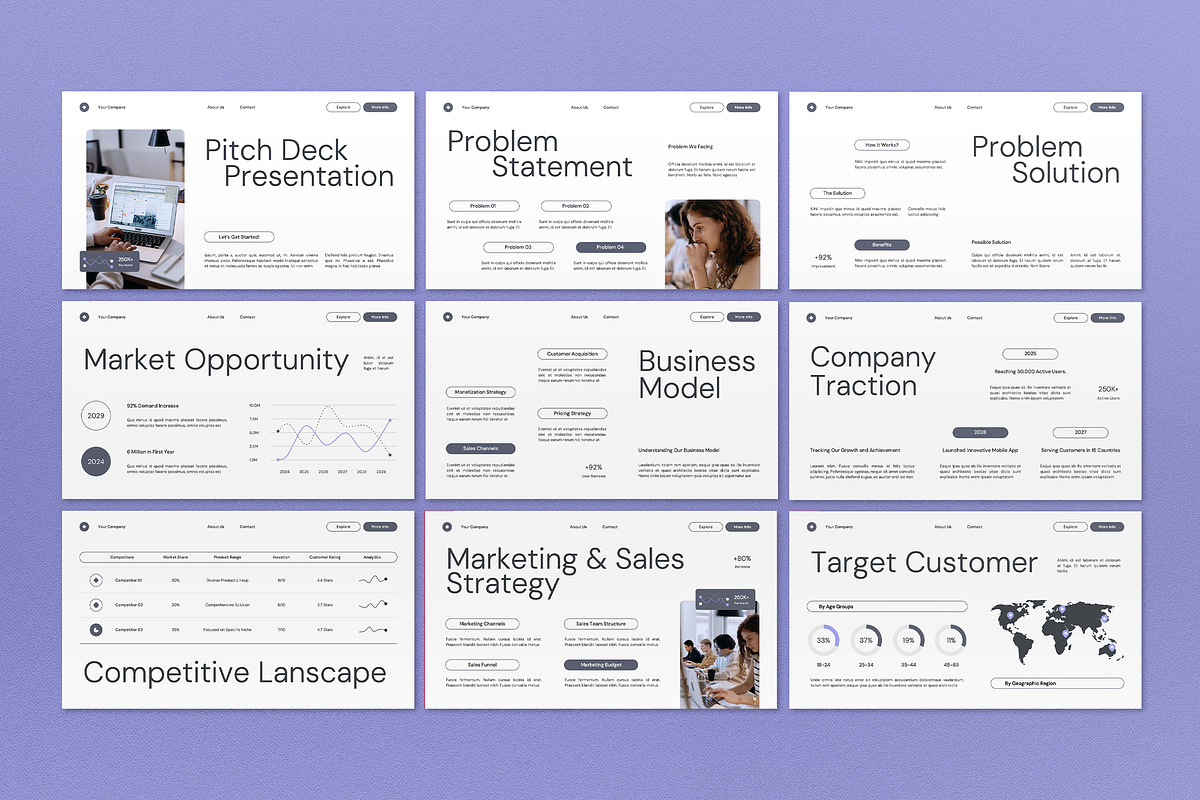 White Technology Company PPT, a Presentation Template by graphicook (Photo 2 of 4)