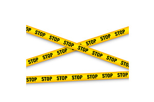 Barricade construction tape, an Object Illustration by 32pixels