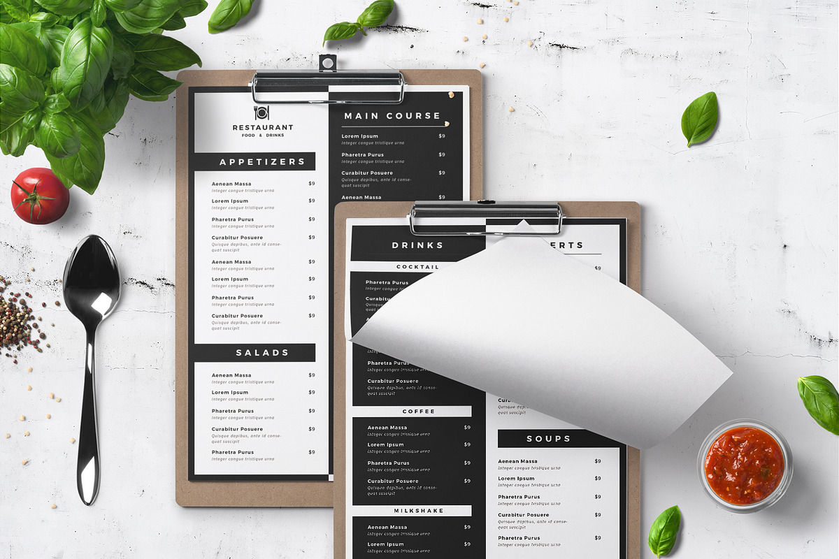 Simple Food Menu