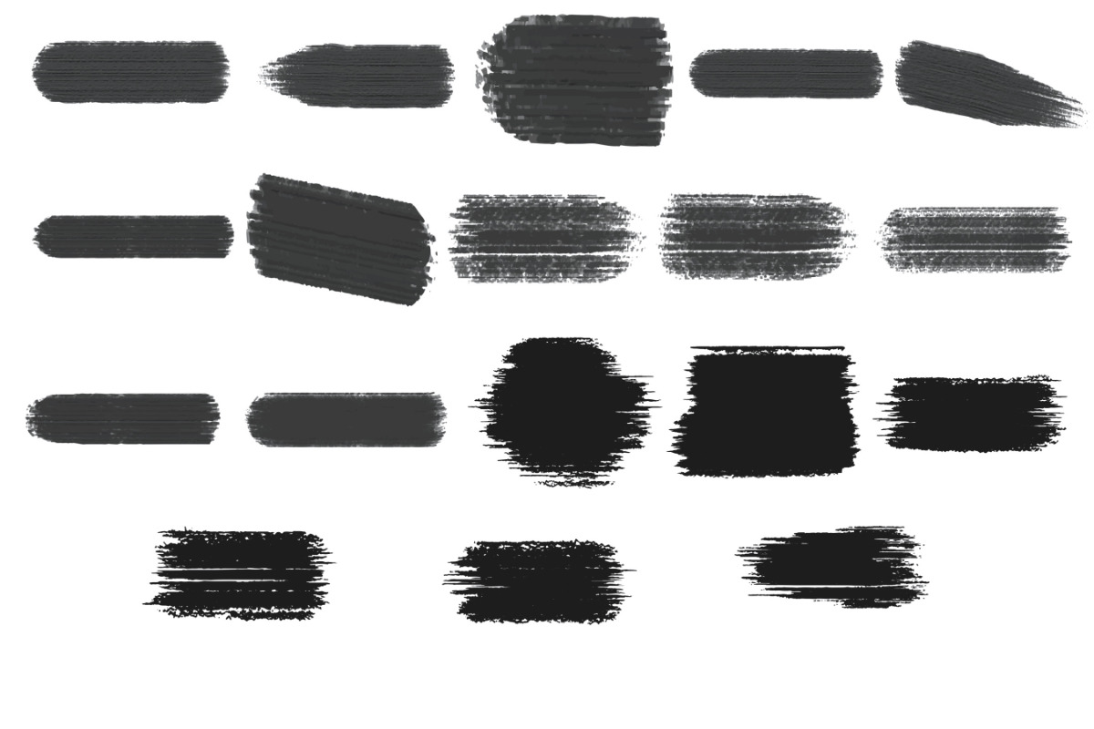Paint Brush Swatches Set 4 Procreate, a Brush Add-On by Disasterology Ink (Photo 8 of 10)