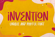 Invention - Unique Display Font, a Sans Serif Font by CreateBigSupply (Thumbnail 1 of 11)