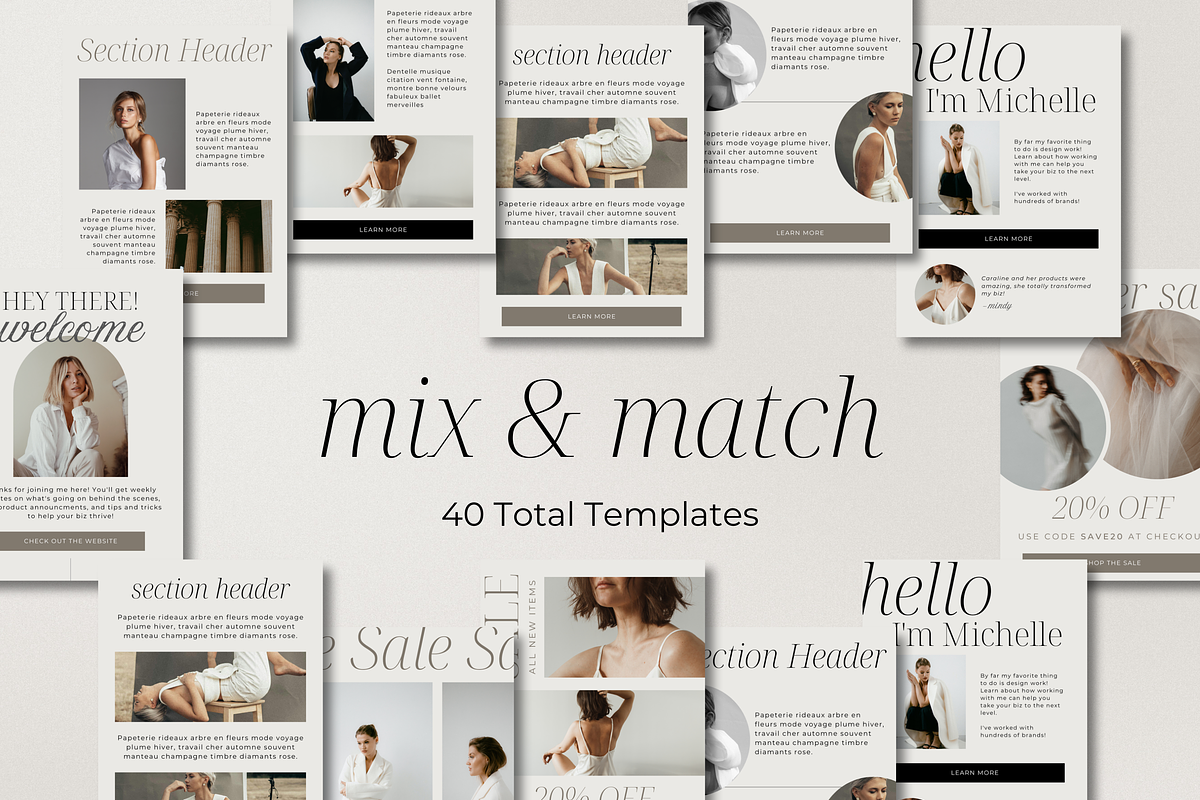 Canva Email Template Bundle, a Templates & Theme by Asha Glenn Design Studio (Photo 6 of 9)