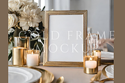 Gold Frame Wedding Sign Mockup, a Merchandise Mockup by Summit Avenue (Thumbnail 1 of 5)