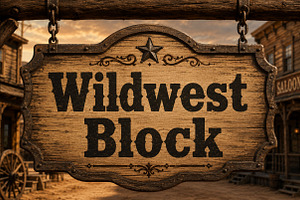 Wildwest Block, a Slab Serif Font by Wow Magic