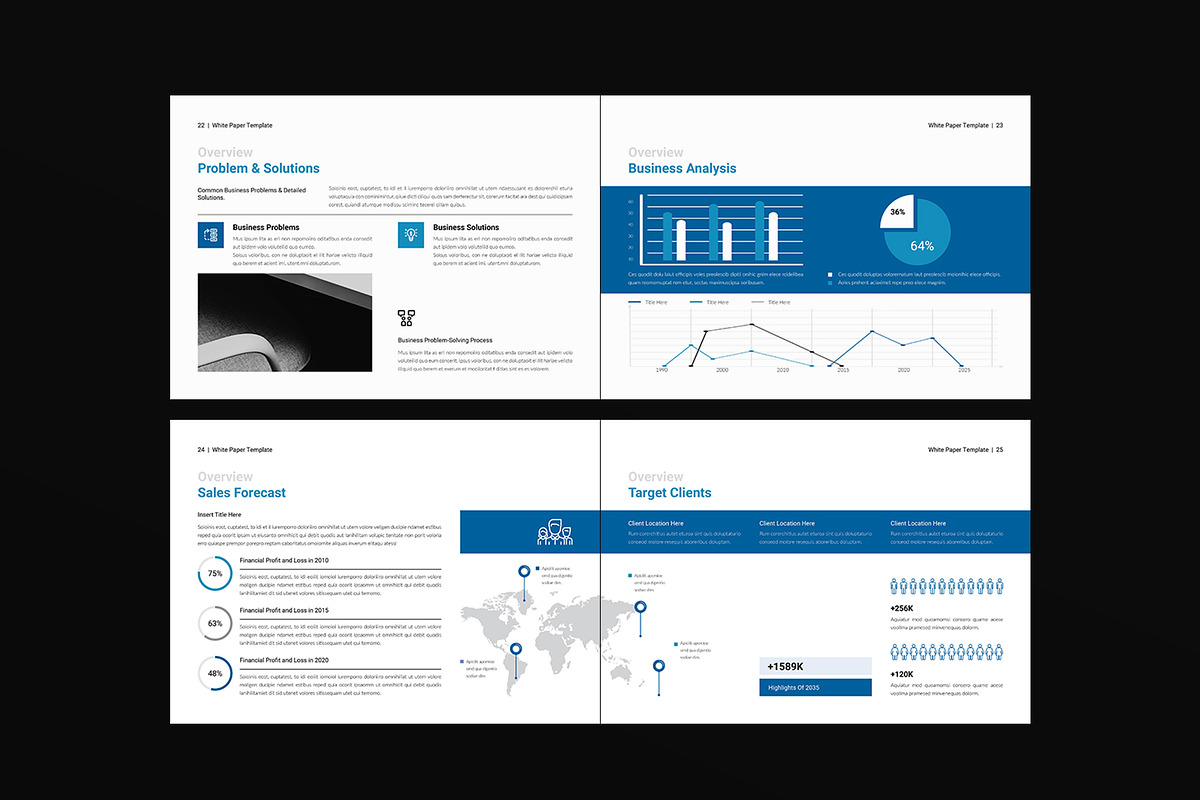 Business White Paper Landscape, a Brochure Template by DesignCrest (Photo 9 of 13)