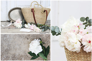 Vintage Peony Wedding Mockups Bundle