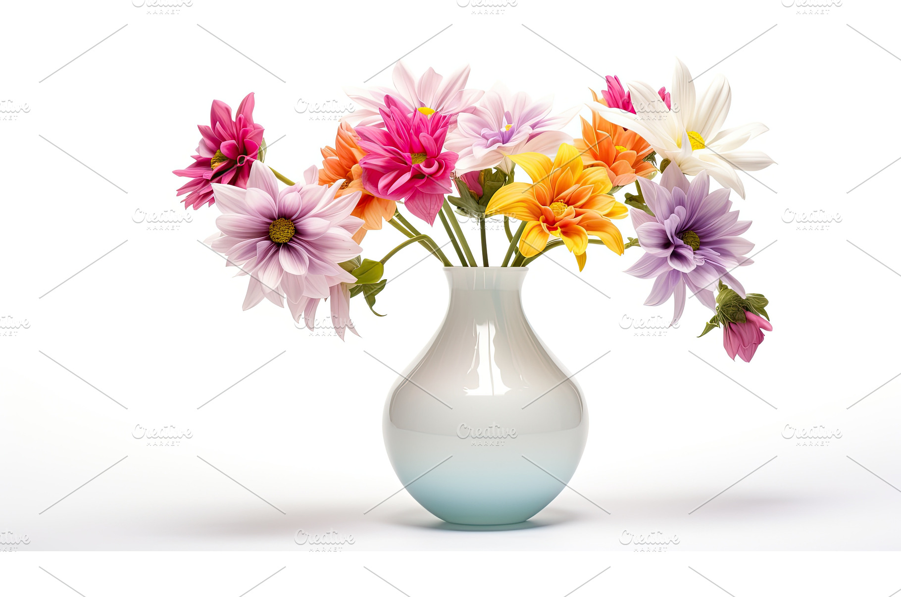 design flower vase white background, a Nature Photo by pikepicture