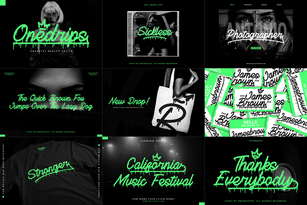 Graffiti Font Bundle - SALE! 90% OFF, a Font by Prioritype Co (Photo 10 of 11)