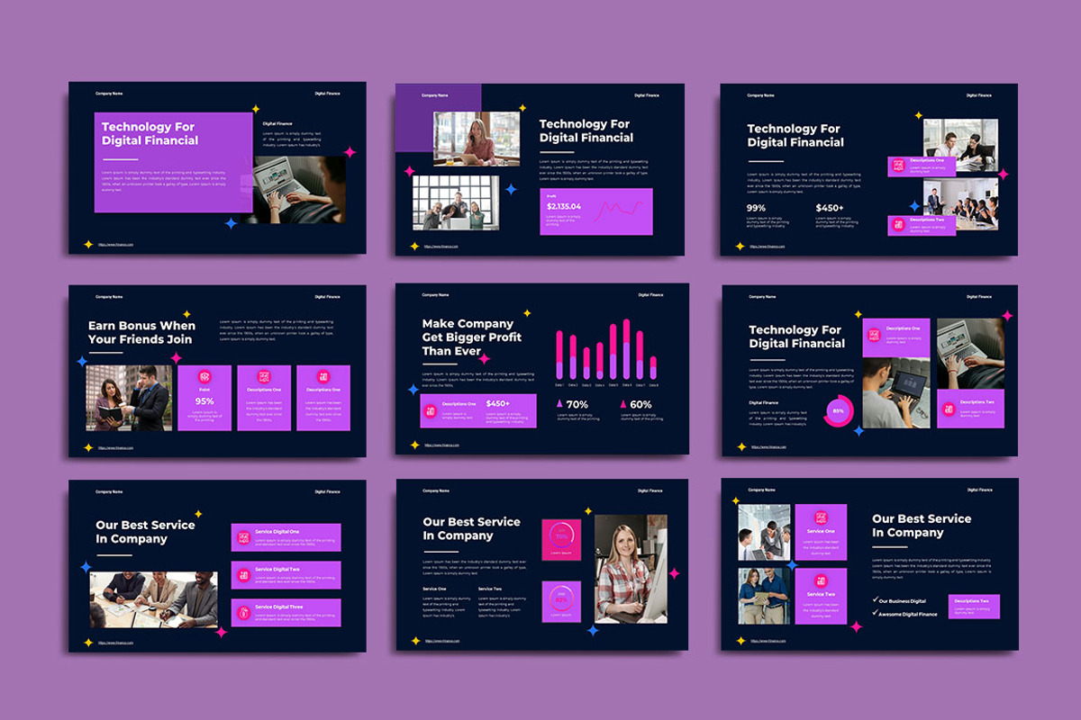 Digital Finance Powerpoint, a Presentation Template by yanindesign (Photo 3 of 5)