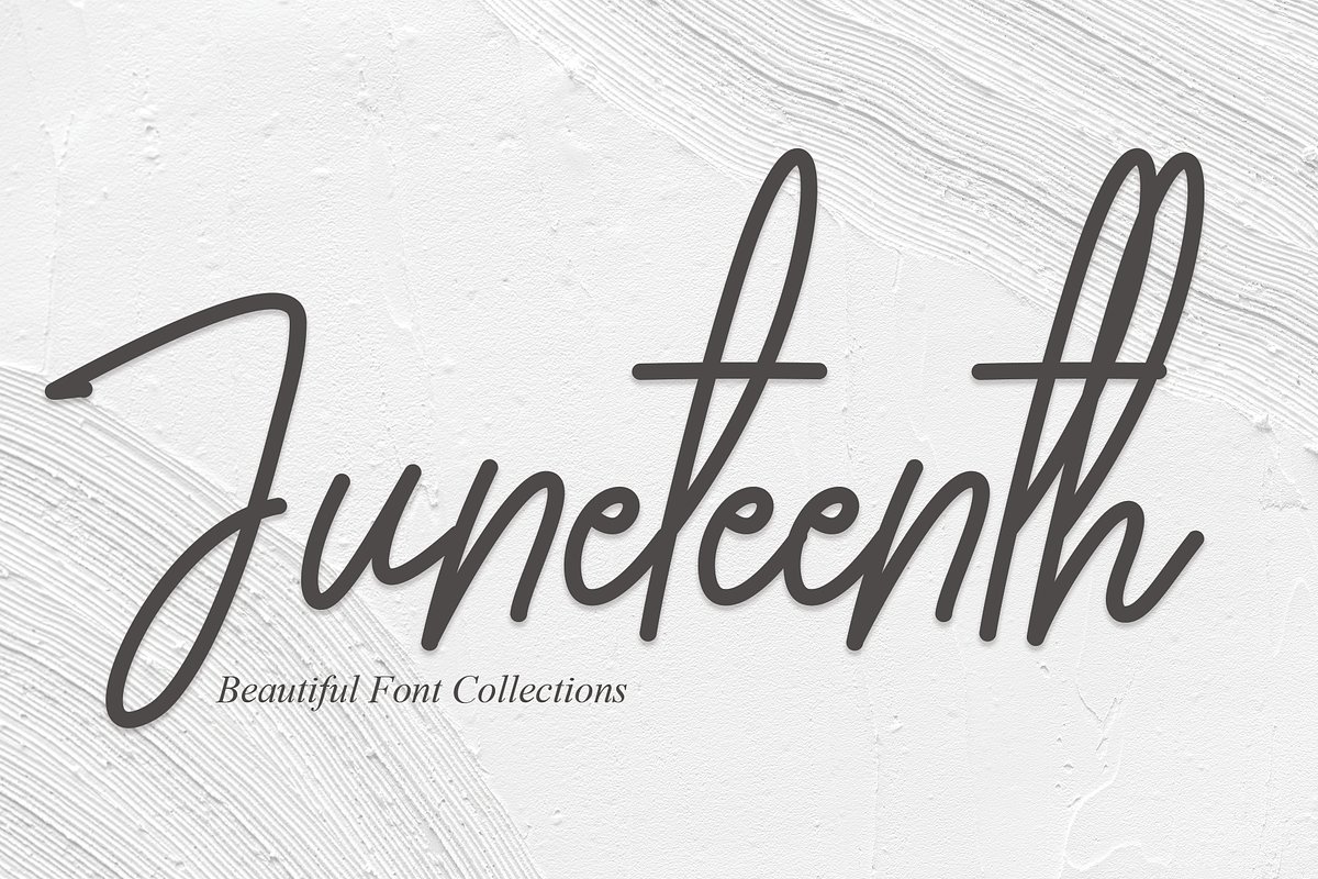 Juneteenth | Script Font, a Script Font by Scratchones (Photo 1 of 8)