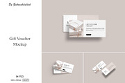 Gift Voucher Mockup, a Card Template by zuhraabdullah (Thumbnail 1 of 5)