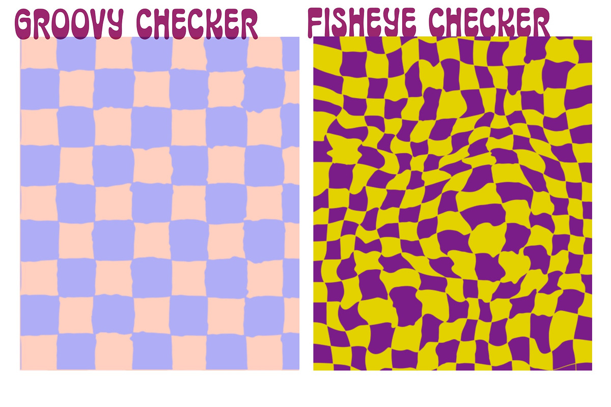 Checkered Patterns - trippy patterns, a Background Graphic by Dear Darling Design (Photo 5 of 17)