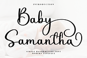 Baby Samantha, a Handwritten Font by InermediaSTUDIO (Thumbnail 1 of 7)