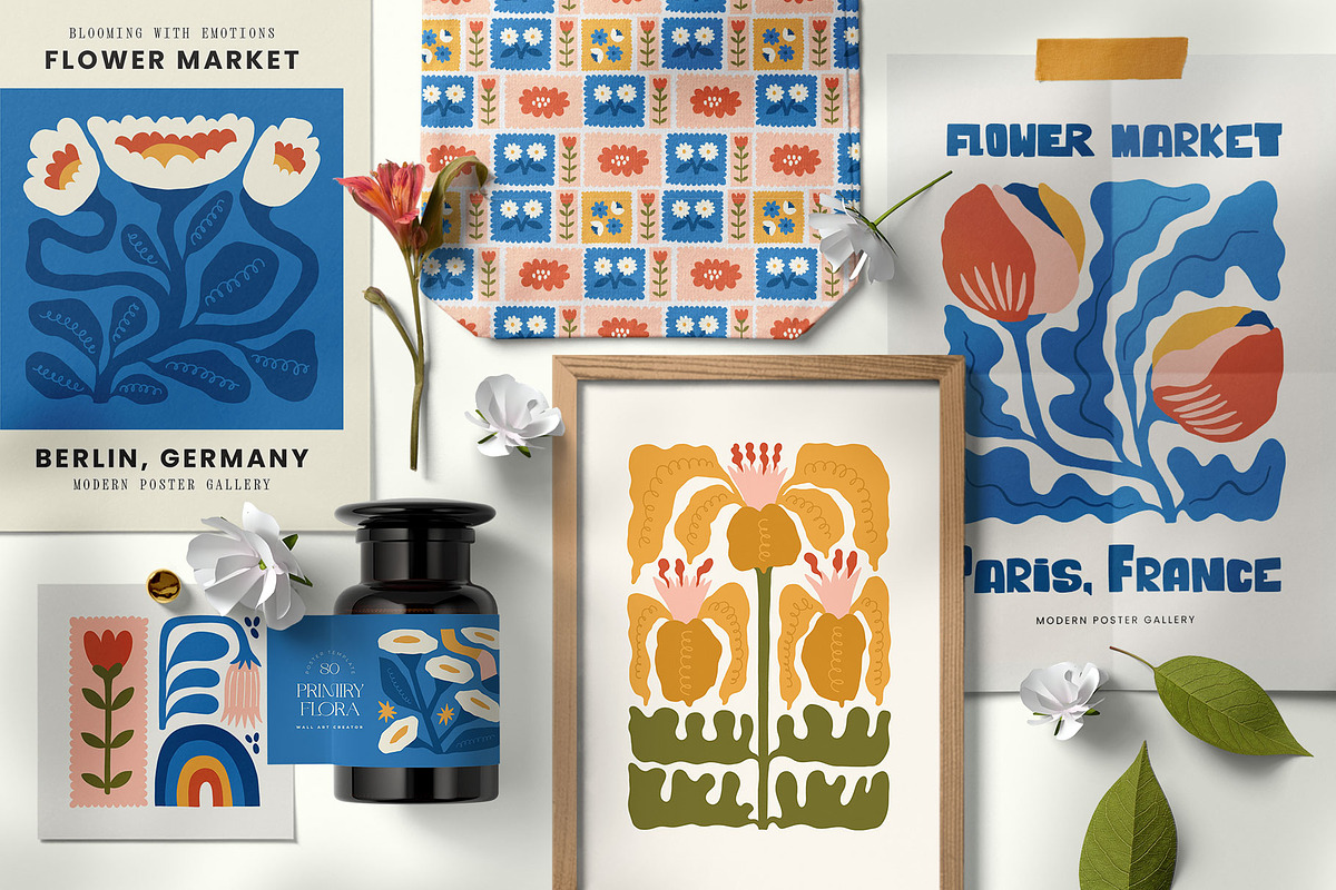 Primiry Flora | Wall Art Creator, an Object Graphic by Leleka.Store (Photo 2 of 20)