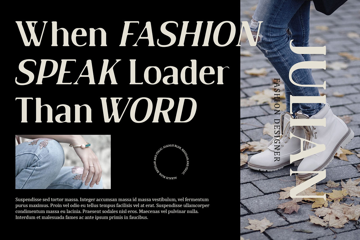 Alkalis Blur, a Serif Font by Craft Supply Co. (Photo 2 of 8)