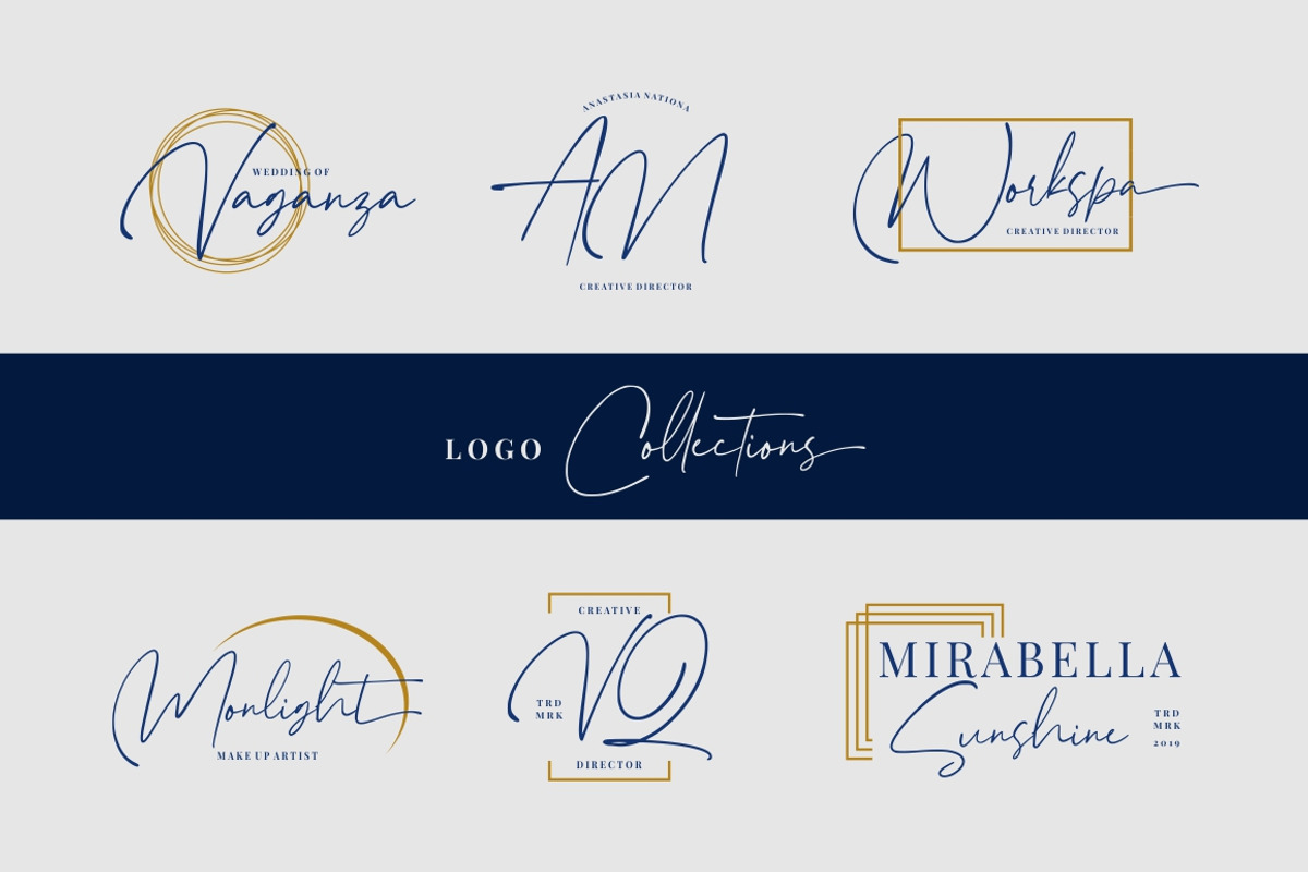 Hampshire - Modern Script Font preview 6