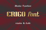 CRIGO display font, a Slab Serif Font by Guten Tag Vector (Thumbnail 1 of 5)