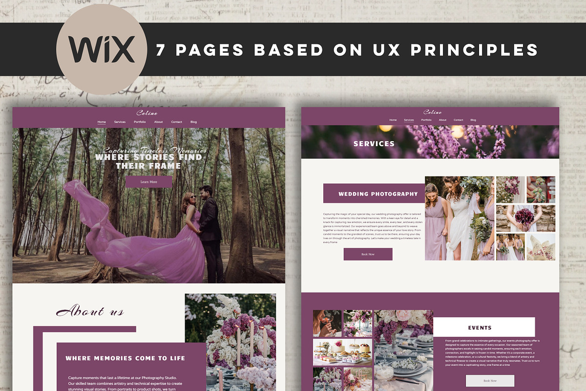 Wix Photography Website Template, a Wix Template by Design House (Photo 4 of 10)
