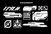 Cyberpunk Sci-Fi HUD Decals Pack, an Object Graphic by Neodivisu (Thumbnail 5 of 10)