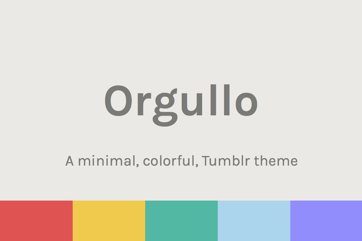 Orgullo ~ Pride Tumblr theme, a Websites & App Template by Joe Joiner (Photo 1 of 3)
