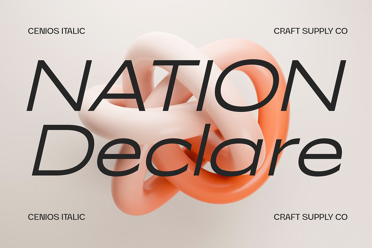 Cenios - Expanded Sans Serif, a Sans Serif Font by Craft Supply Co. (Photo 6 of 8)