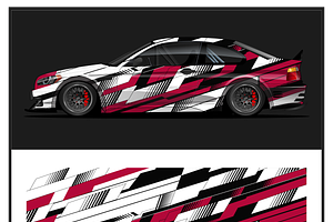 Vivid Racing Car Wrap Design