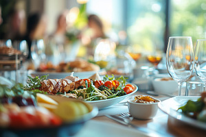 Fresh healthy food on a table, a Food & Drink Photo by MistyDay