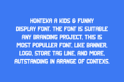 Honteka - Comic Font, a Sans Serif Font by Iqsiart Studio (Thumbnail 2 of 6)