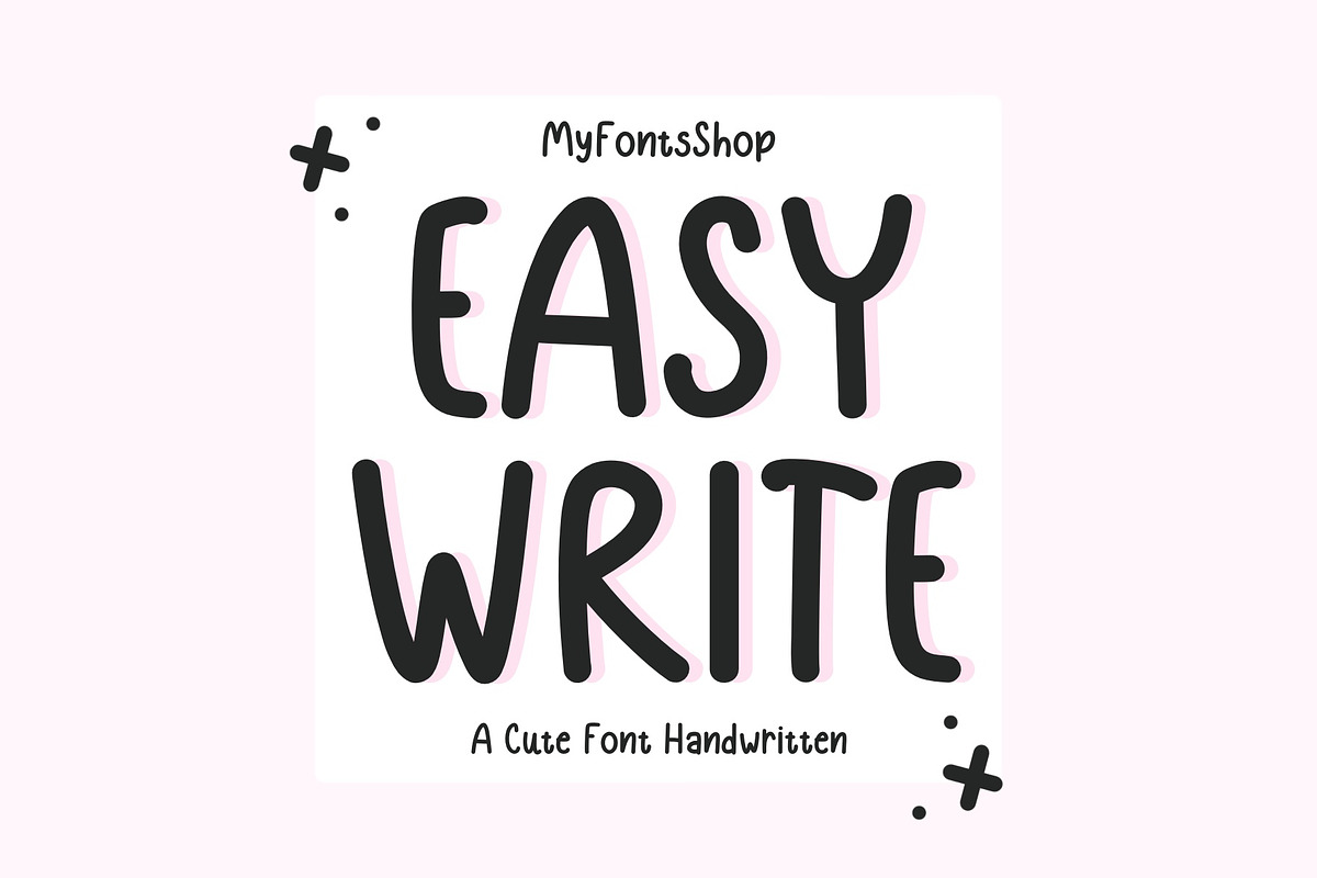Easy Write Font, a Handwritten Font by MyFontsShop (Photo 1 of 8)