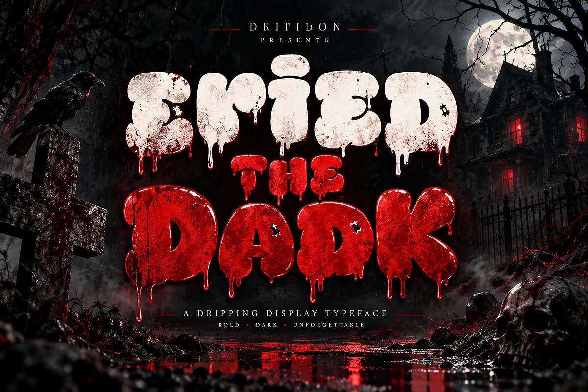 Dripidon, a Script Font by Wow Magic (Photo 3 of 6)