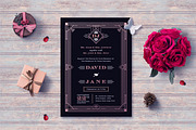 ART DECO WEDDING INVITATION, an Invitation Template by Totem Invitation House (Thumbnail 2 of 3)