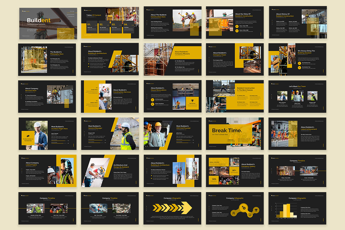 Buildent - Construction PPT, a Presentation Template by kerismaker (Photo 9 of 9)
