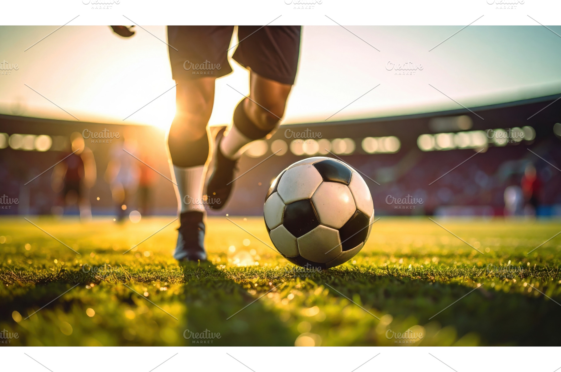 Close-up of soccer player dribbling, a Sports & Recreation Photo by Igor Tichonow