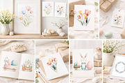 Easter Watercolor Clipart Collection, an Illustration by Print Haven (Thumbnail 2 of 6)