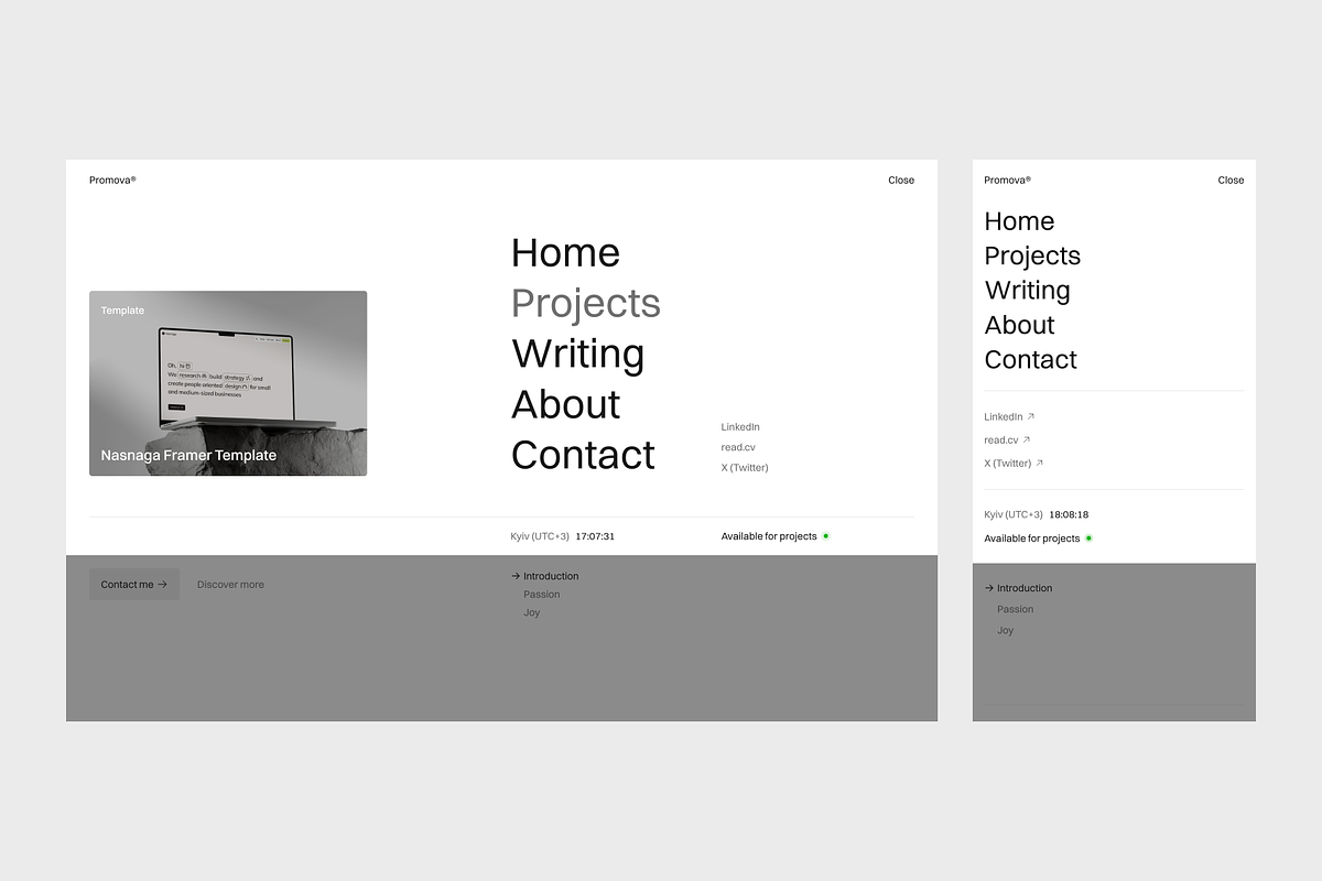 Promova — Template for Framer, a Landing Page Template by Vitalii Radov (Photo 2 of 8)