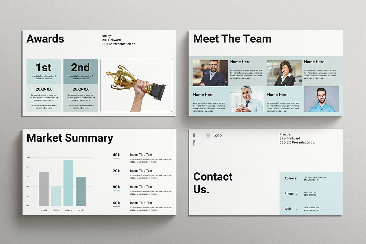 Business Plan Presentation Template, a Presentation Template by E-Type (Photo 5 of 5)