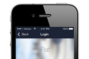 Flat IPhone App Template