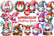 Christmas Gnome Clipart, an Illustration by Dream Creation (Thumbnail 1 of 7)