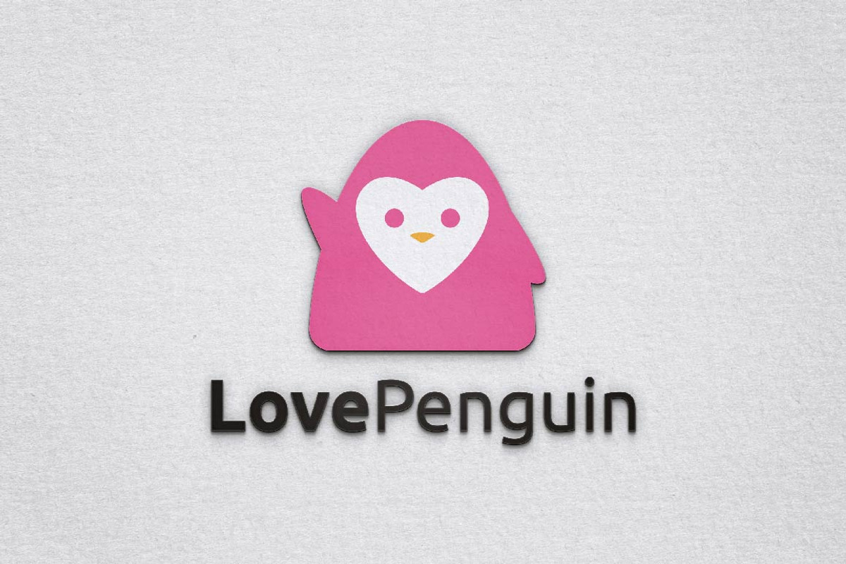 Cute Love Heart Penguin Animal Logo, a Branding & Logo Template by jongcreative (Photo 1 of 3)