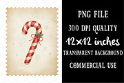 Faux Yarn Christmas Postage Stamp, an Illustration by Designking (Thumbnail 4 of 5)